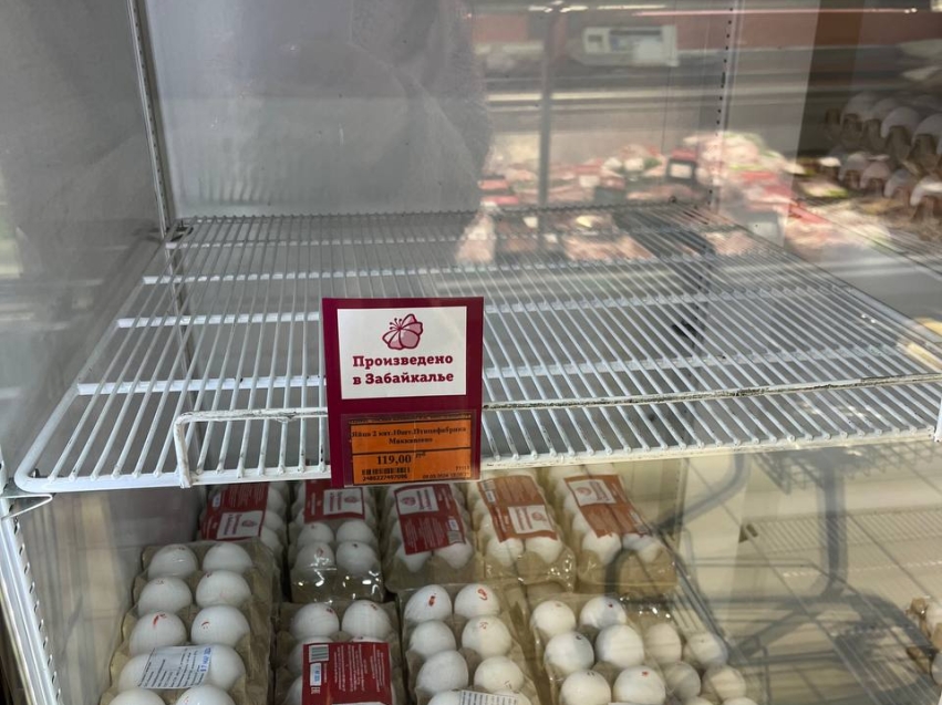 Яйца читинской птицефабрики в ТС «Караван» быстро раскупают –продукция очень популярна 